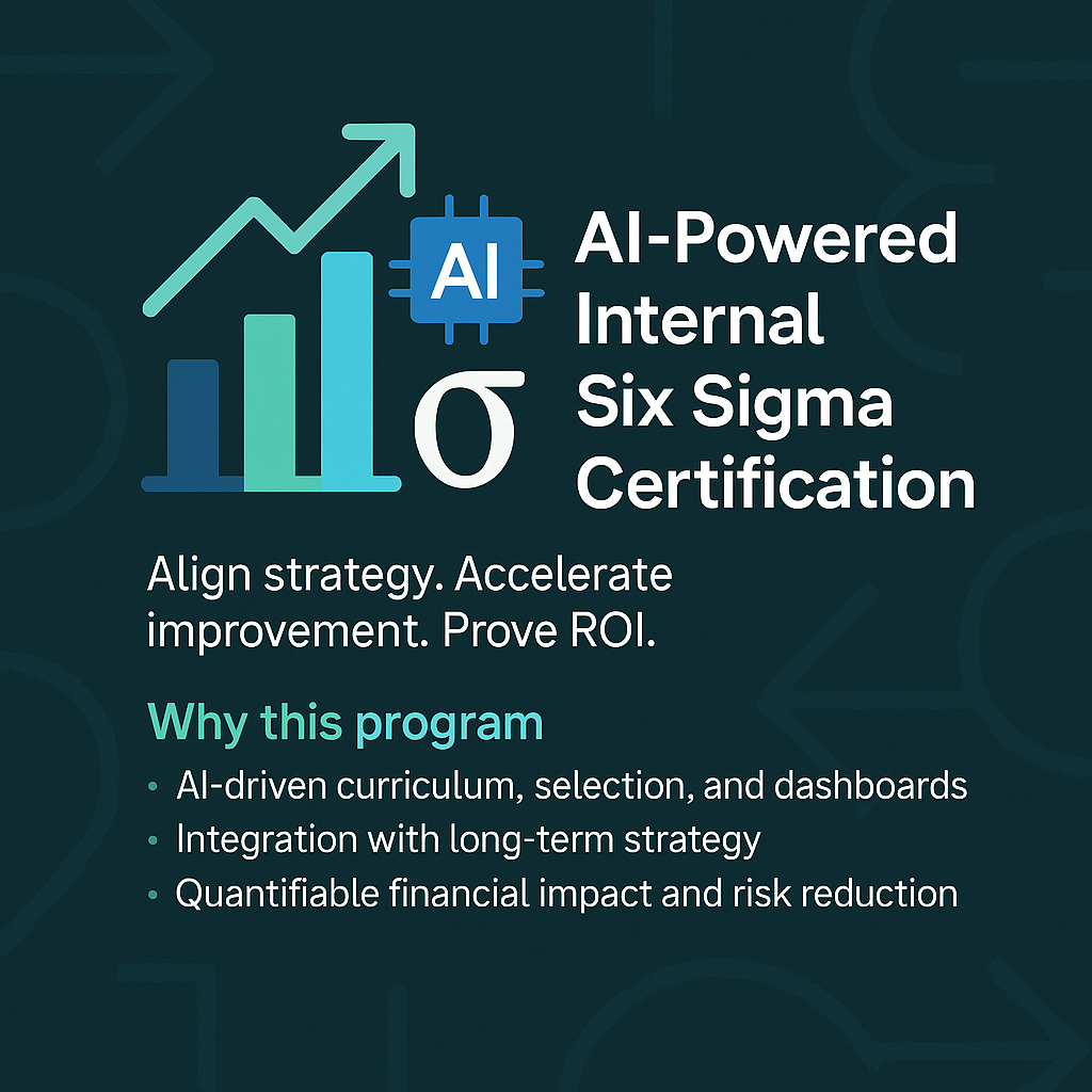 AI-Powered Internal Six Sigma Certification Program